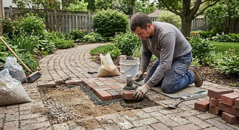Brick Pathway Repair