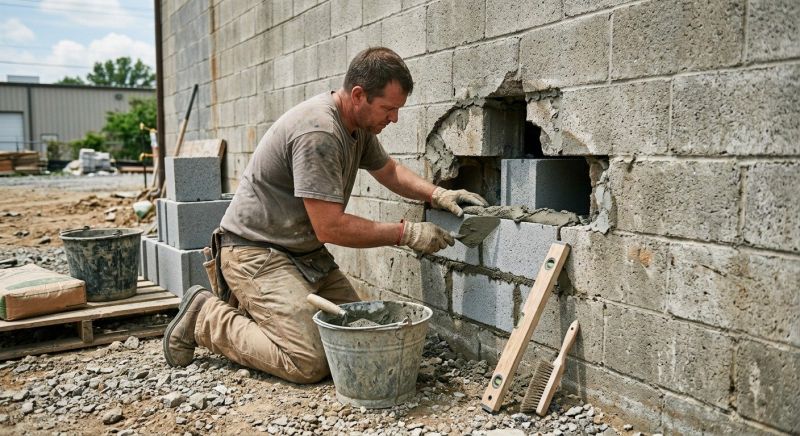 Block Wall Repair in Buford, GA