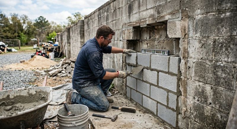 Block Wall Repair in Grayson, GA