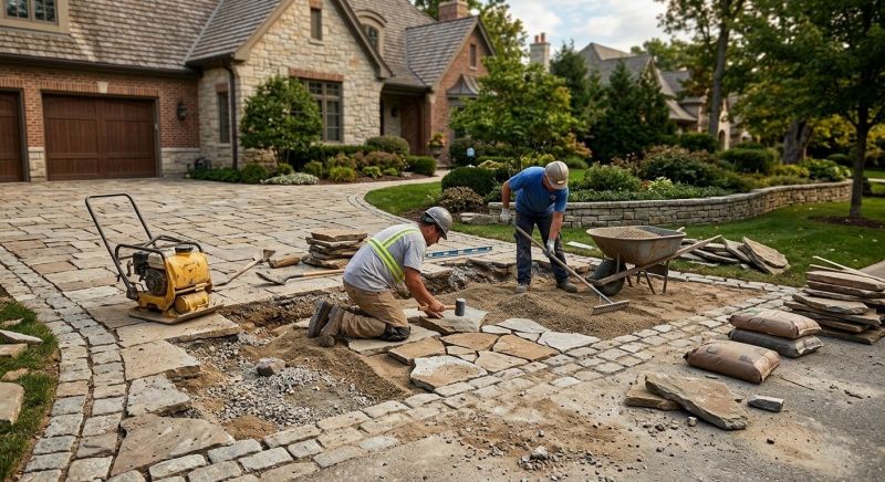 Brick Driveway Repair in Suwanee, GA