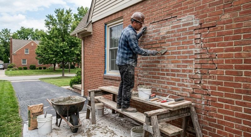 Brick Flatwork Repair in Barrow County, GA