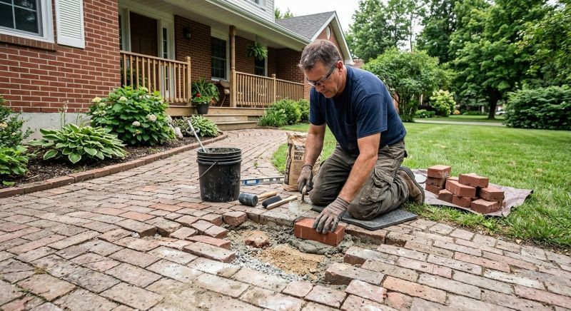 Brick Flatwork Repair in Suwanee, GA
