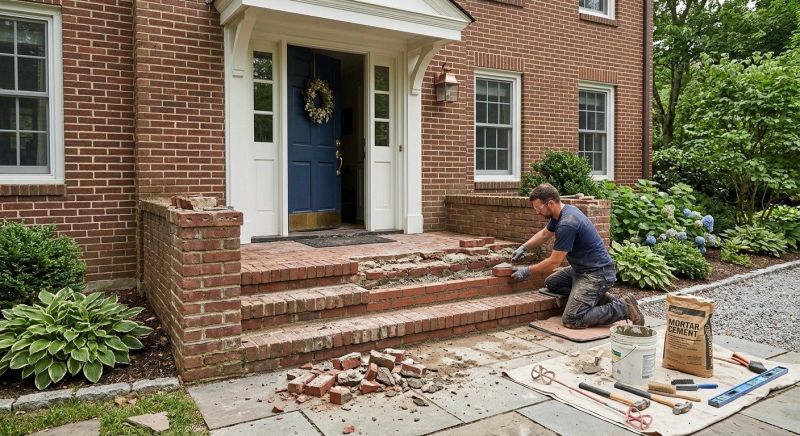 Brick Flatwork Repair in Marietta, GA