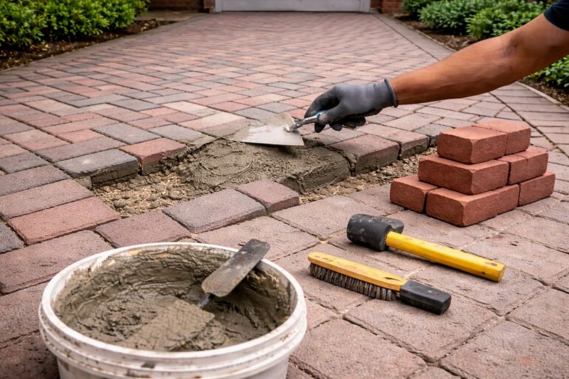 Brick Hardscape Repair in Suwanee, GA