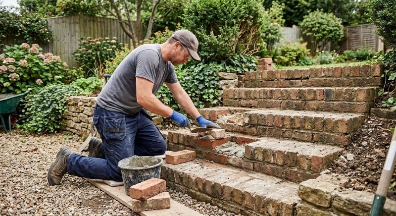 Brick Stairs Repair in Barrow County, GA