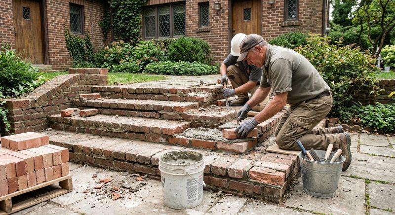 Brick Stairs Repair in Hoschton, GA