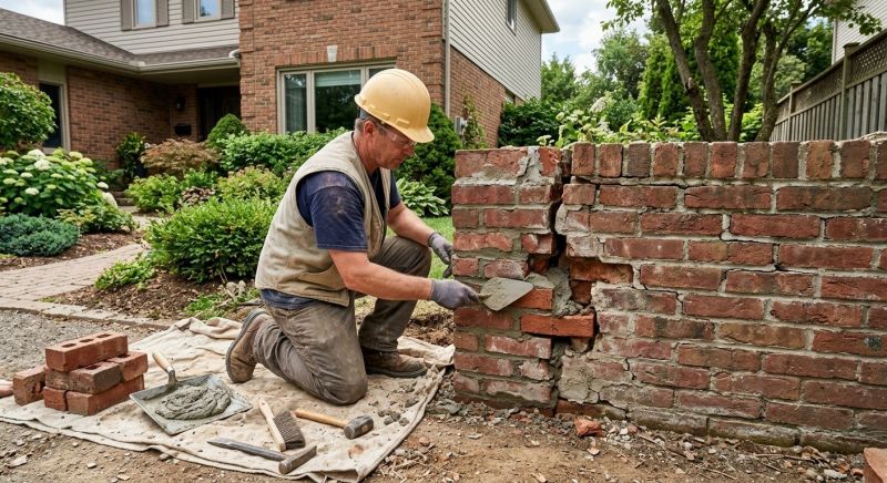 Brick Wall Repair in Suwanee, GA