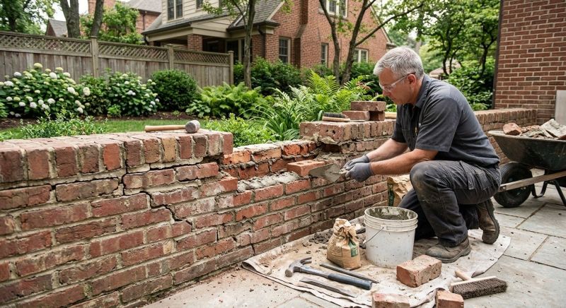 Brick Wall Repair in Snellville, GA