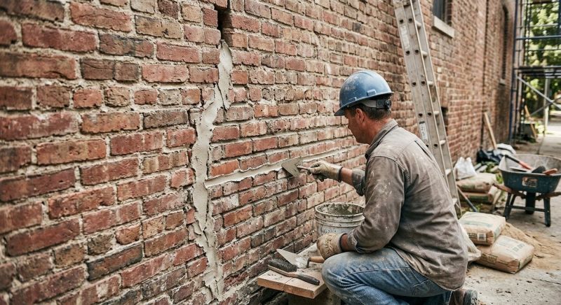 Brick Wall Repair in Woodstock, GA
