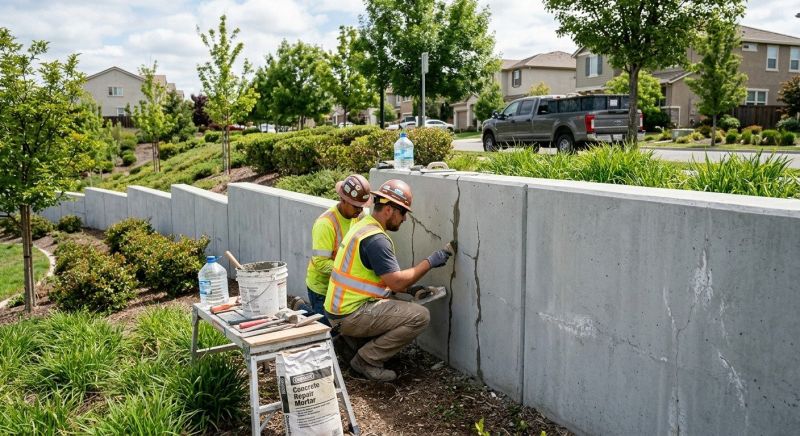 Retaining Wall Repair in Oakwood, GA