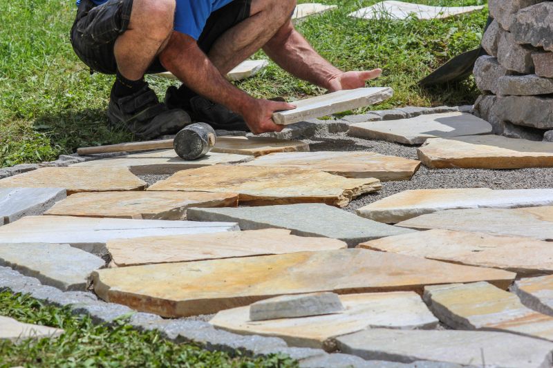 Stone Walkway Repair in Suwanee, GA