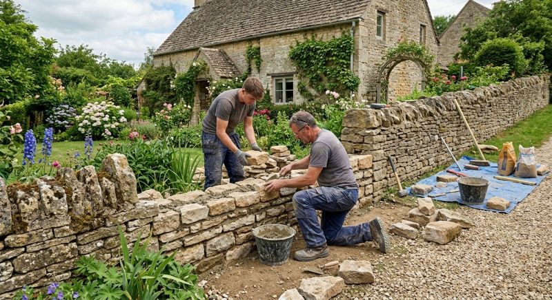 Stone Wall Repair in Lilburn, GA